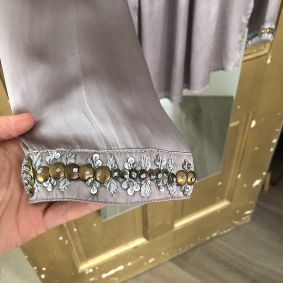 Silk Tunic taupe Sundance - Picture 9 of 10